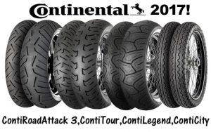 Nuevos neumáticos Continental para moto 2017