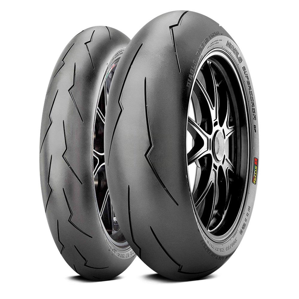 Pneu Moto PIRELLI Diablo Supercorsa V2 SP - 120/70 ZR17 58W - Pneu Sport Été Haute Performance
